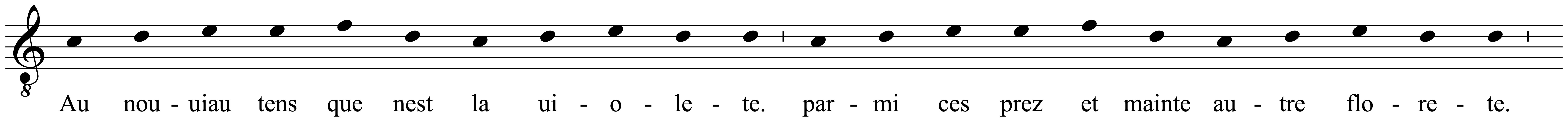 Work musical notation